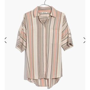 Madewell Courier Shirt in Aldwin Stripe XXS